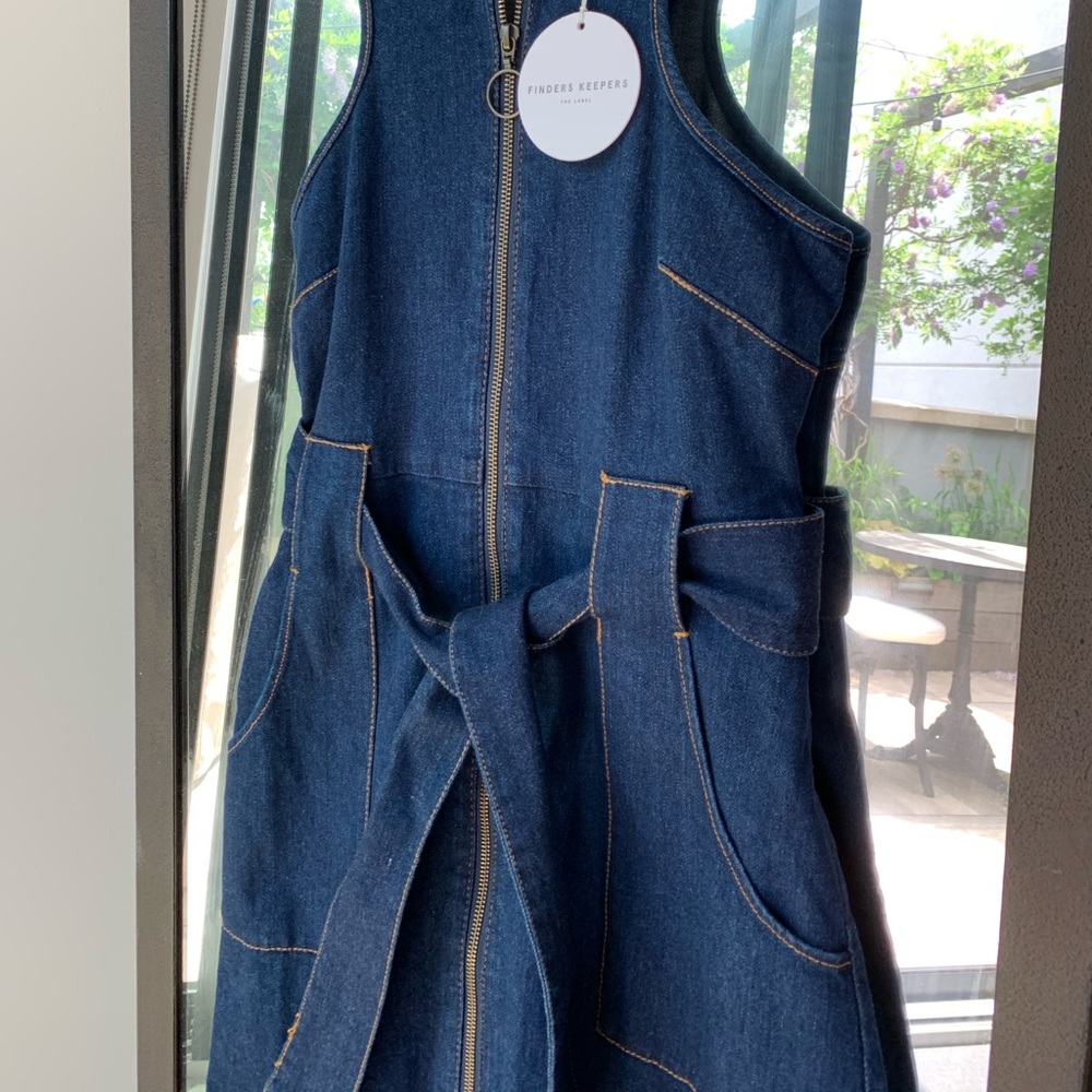 ๐ฆ UO Finders Keepers Denim A-line dress - NWT - Picture 2 of 11